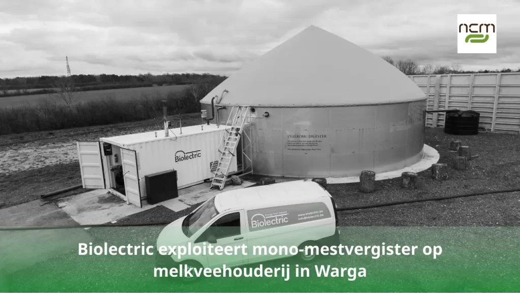 Biolectric exploiteert mono-mestvergister op melkveehouderij in Warga