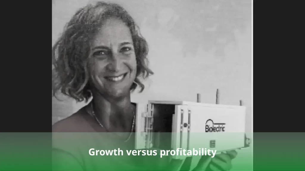 Growth versus profitability